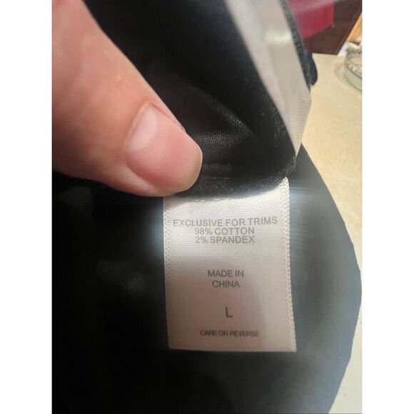 NY & Co Sleeveless/Collard /Belted/Wide Leg jumpsuit Black/White Sz L NWT - Picture 4 of 7